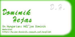 dominik hejas business card